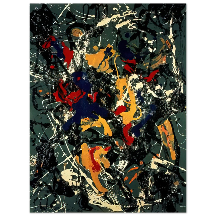 Jackson Pollock - NUMBER 3 1948 75x100 cm / 30x40inches Fine Art Poster