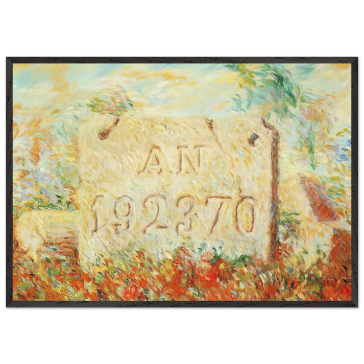 THE SMILE 1943 - Rene Magritte 70x100 cm / 28x40 inches Framed Art Print – Black Wooden Frame