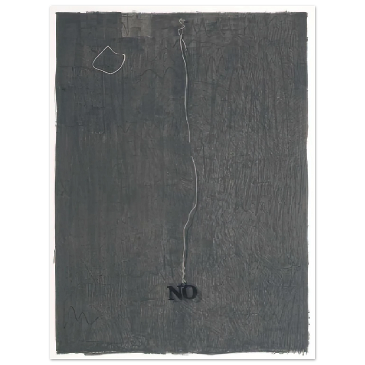 Jasper Johns - NO 1969 75x100 cm / 30x40inches Fine Art Poster