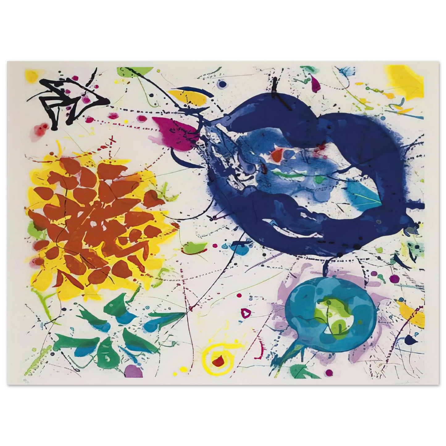 Sam Francis - Senza Titolo III Fine Art Poster - Default Title