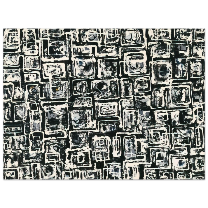 Lee Krasner - White Squares 75x100 cm / 30x40inches Fine Art Poster