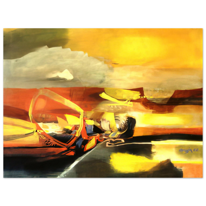 Alejandro Obregon - AGUA C LIDA 1962 75x100 cm / 30x40inches Fine Art Poster