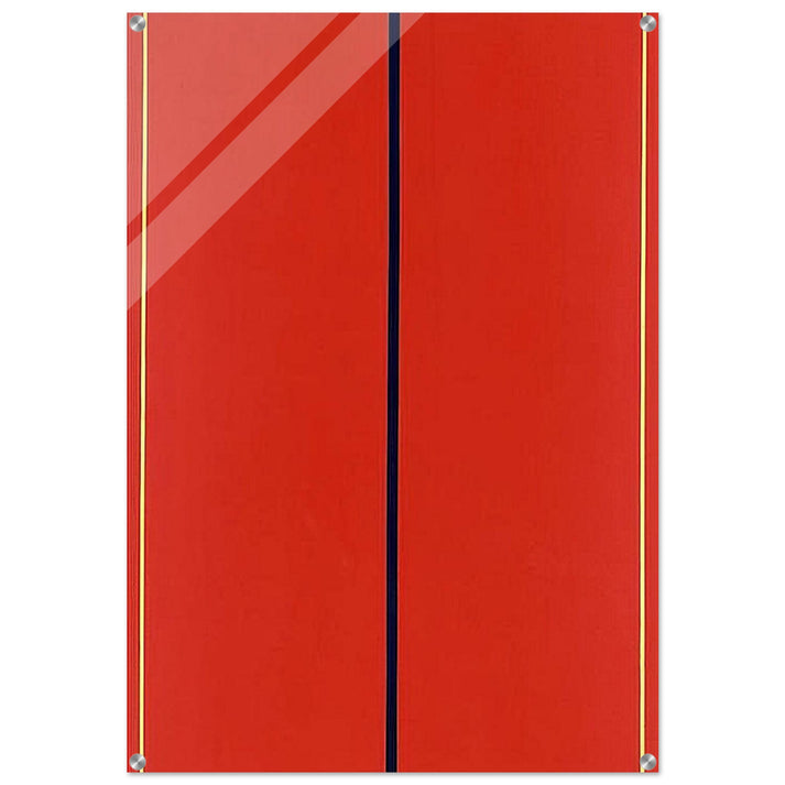 Who's Afraid of Red, Yellow and Blue II - Barnett Newman Acrylic Print - 70x100 cm / 28x40″ inches | Barnett Newman Wall Art | Barnett Newman Prints