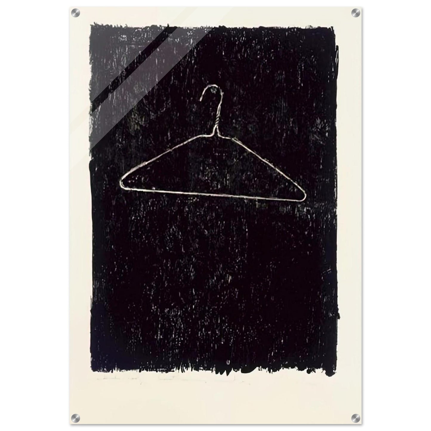 COAT HANGER II - Jasper Johns Acrylic Print - 70x100 cm / 28x40″ inches | Jasper Johns Wall Art | Jasper Johns Prints
