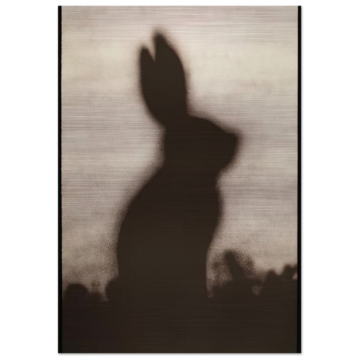 RABBIT 1986 - Edward Ruscha Brushed Aluminum Print - 70x100 cm / 28x40 inches | Edward Ruscha Aluminum Print | Edward Ruscha Prints