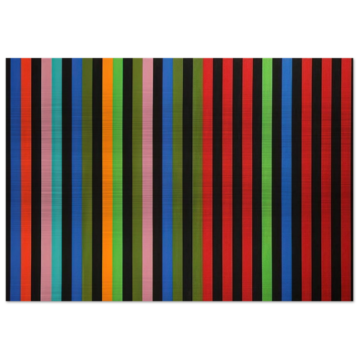 Firebox - 1964 - Gene Davis Brushed Aluminum Print - 70x100 cm / 28x40 inches | Gene Davis Aluminum Print | Gene Davis Prints