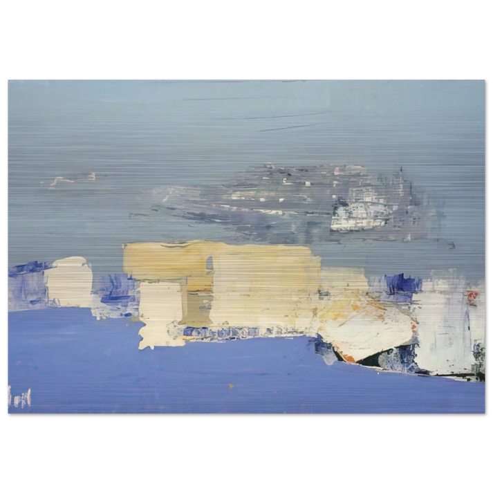 Paysage méditerranéen - Art Informel - Nicolas de Stael Brushed Aluminum Print - 70x100 cm / 28x40 inches | Nicolas de Stael Aluminum Print | Nicolas de Stael Prints