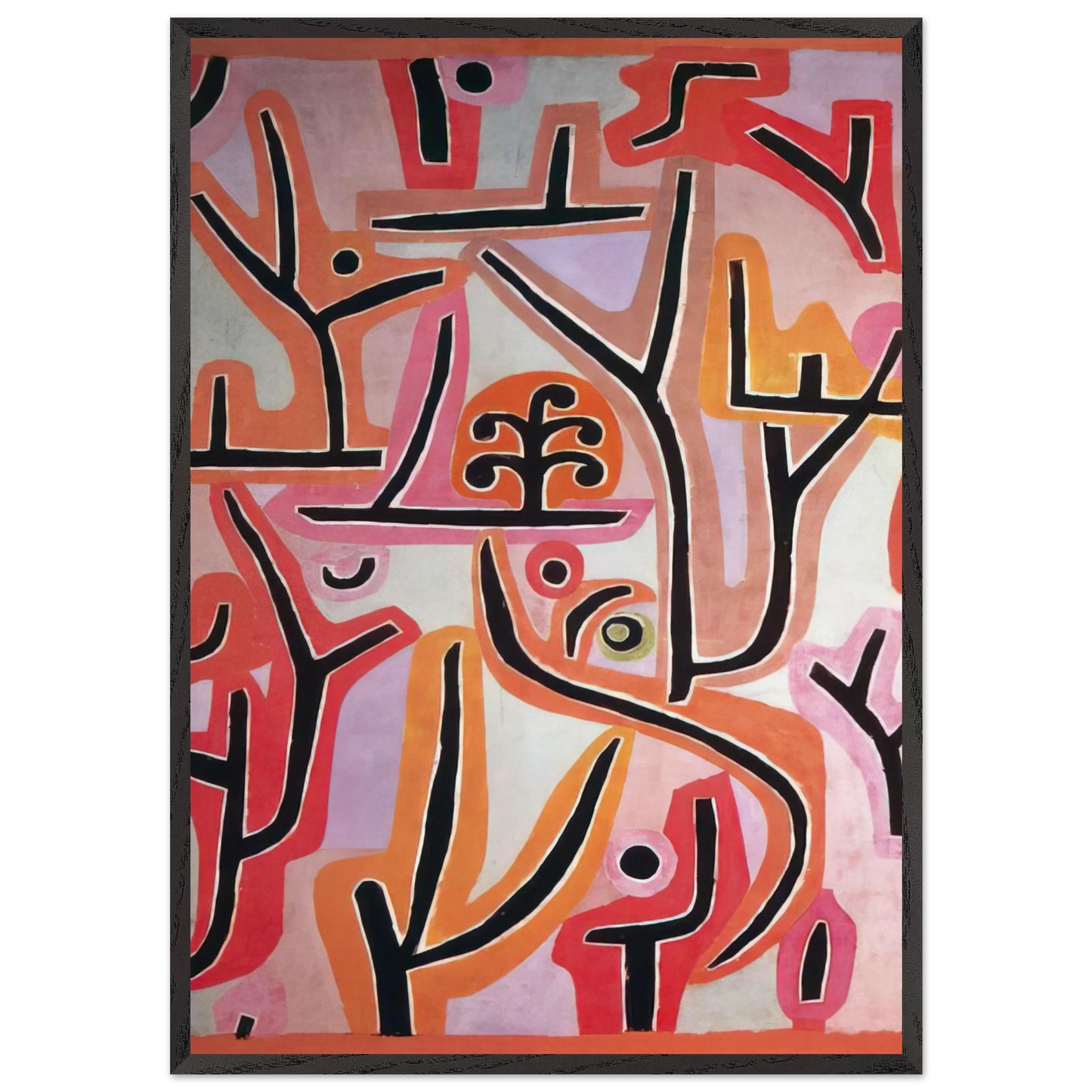 PARK BEI LU 1938 - Paul Klee Framed Art Print – Black Wooden Frame - Default Title - -Framed Art Print