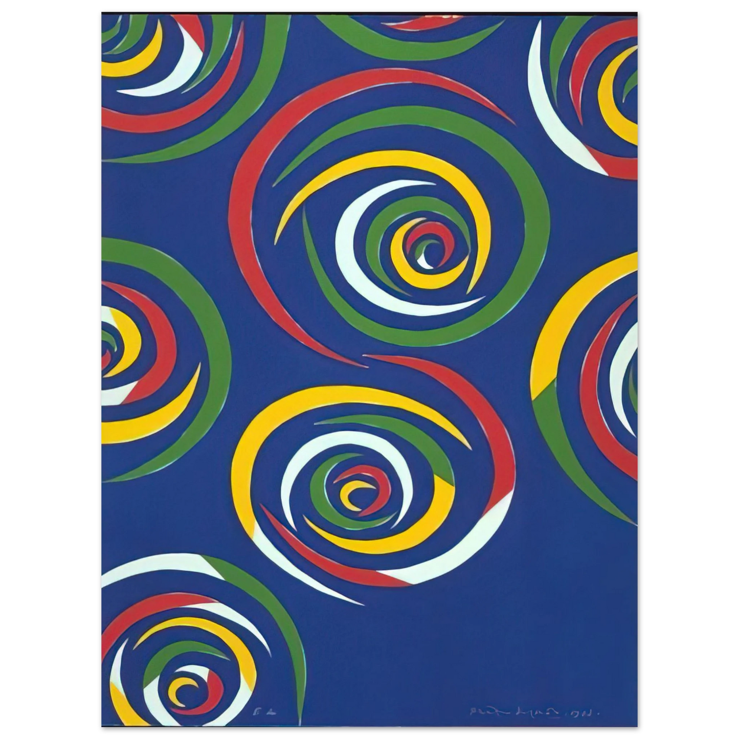 Piero Dorazio - Cercles de Nuit - 1992 Fine Art Poster - Default Title