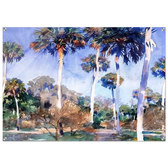 Palms - John Singer Sargent Acrylic Print - 70x100 cm / 28x40″ inches