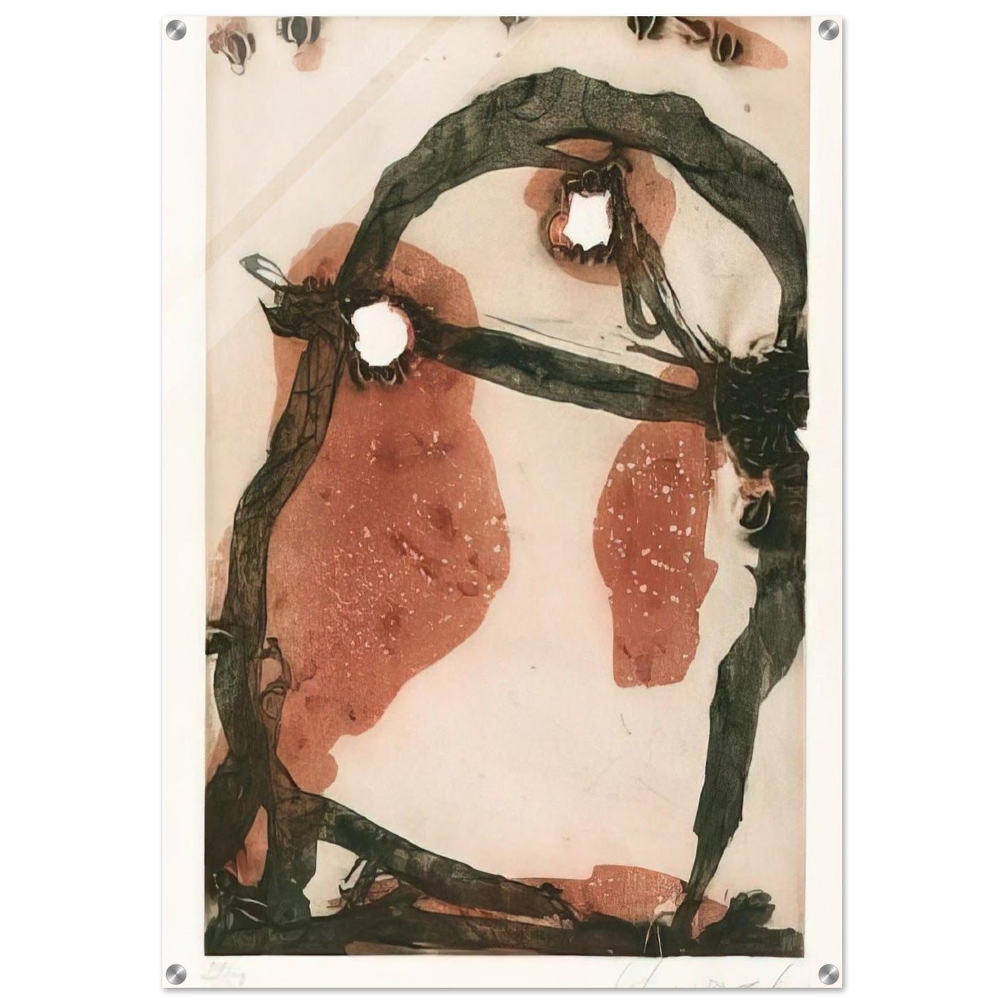 11975 - 1975 - Emil Schumacher Acrylic Print - 70x100 cm / 28x40″ inches | Emil Schumacher Wall Art | Emil Schumacher Prints