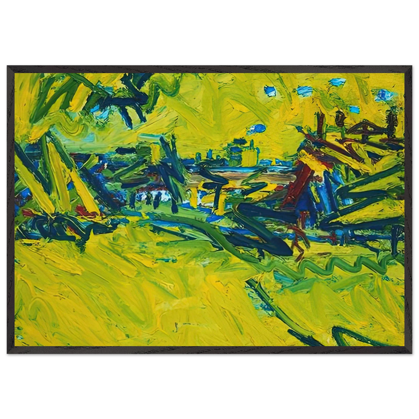 THE ORIGIN OF THE GREAT BEAR 1968 - Frank Auerbach Framed Art Print – Black Wooden Frame - Default Title - -Framed Art Print