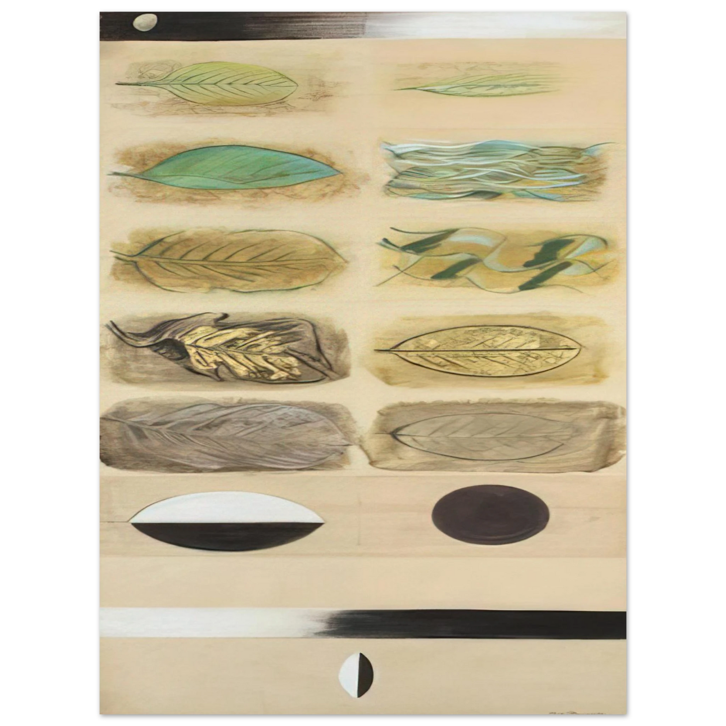 Morris Graves - Life Cycle of a Leaf - Expressionism Fine Art Poster - Default Title