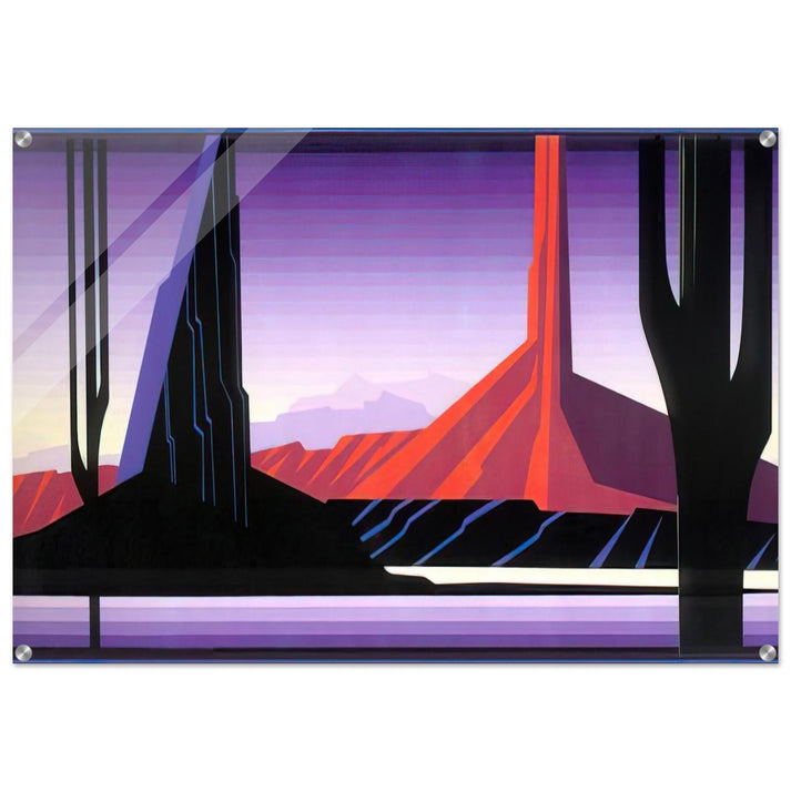 Beneath A Silent Sky - Eyvind Earle Acrylic Print - 70x100 cm / 28x40″ inches | Eyvind Earle Wall Art | Eyvind Earle Prints