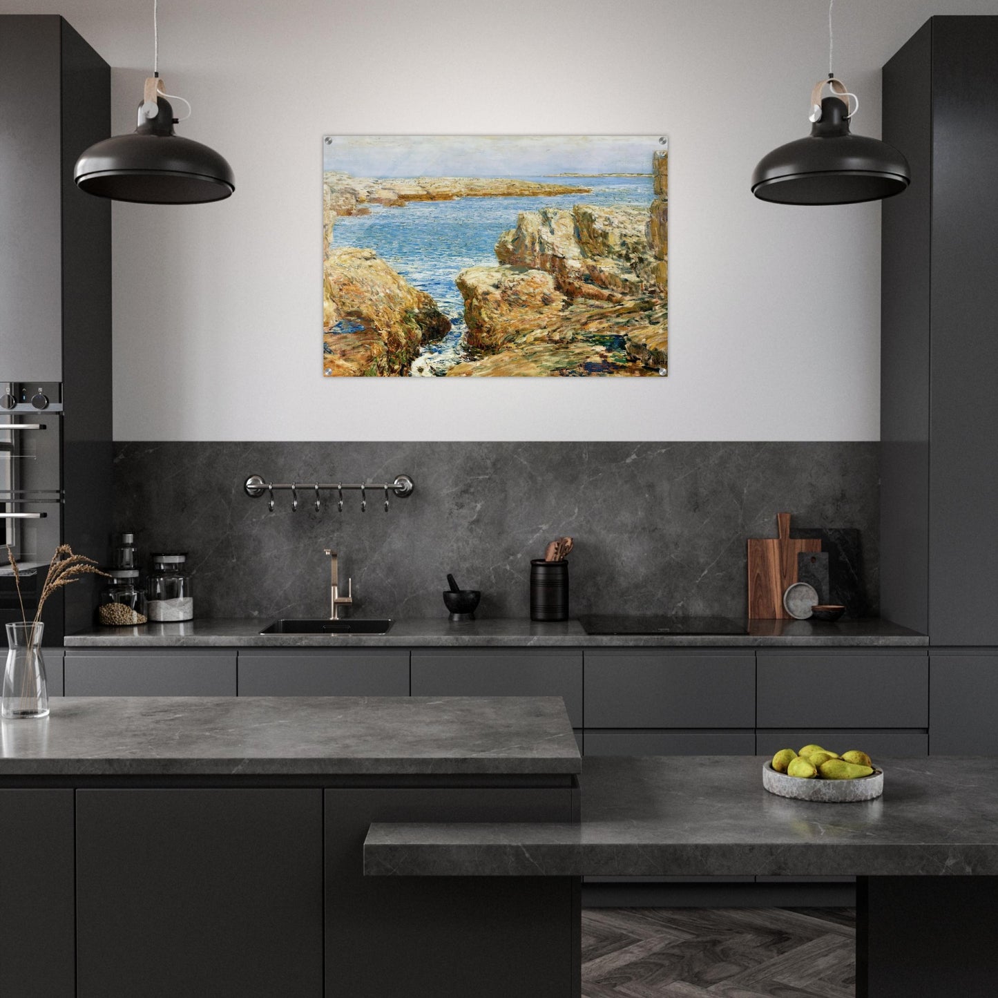 Coast Scene, Isles of Shoals - Childe Hassam Acrylic Print - 70x100 cm / 28x40″ inches