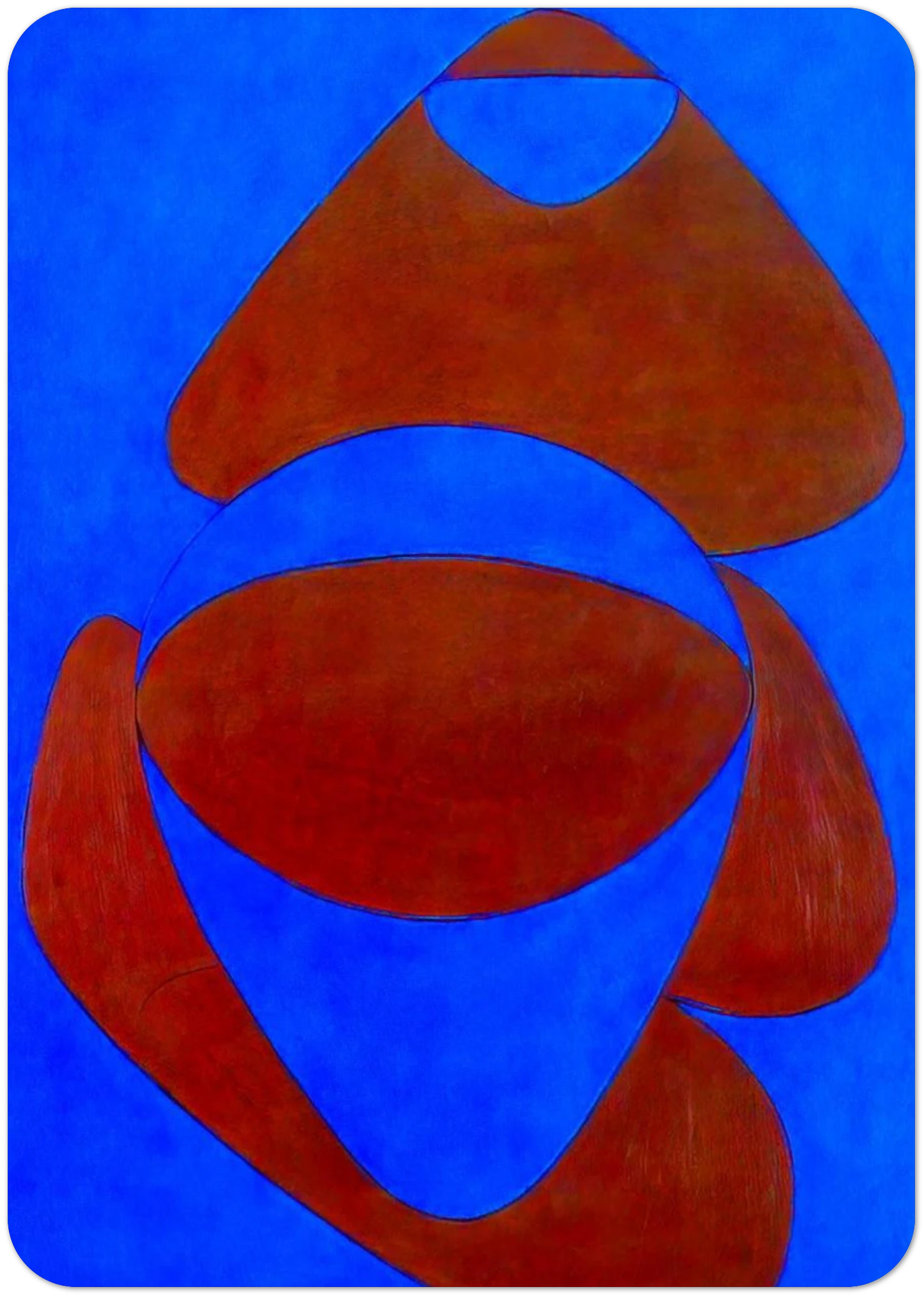 Mar Caribe - 1950 By Victor Vasarely Pack of 10 Post Cards | Victor Vasarely Post Cards | A6 (10.5 x 14.8 cm) - 4.1 x 5.8 inches