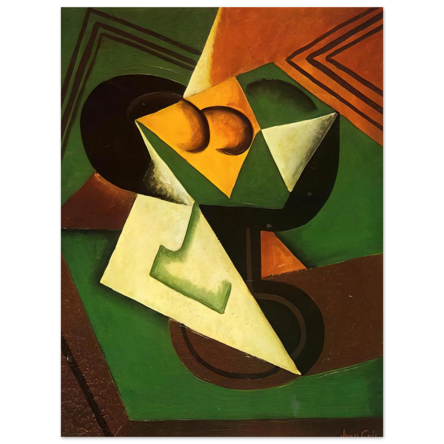 Juan Gris - FRUIT BOWL AND FRUIT Fine Art Poster - Default Title