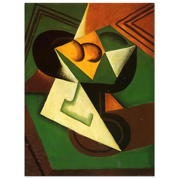 Juan Gris - FRUIT BOWL AND FRUIT 75x100 cm / 30x40inches Fine Art Poster