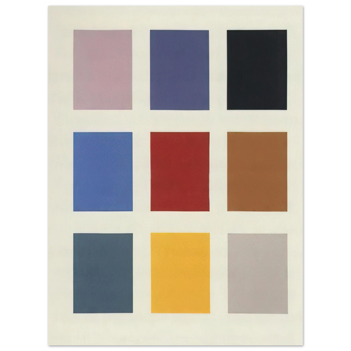 Gerhard Richter - COLOR CHART NO 139 1 1966 75x100 cm / 30x40inches Fine Art Poster