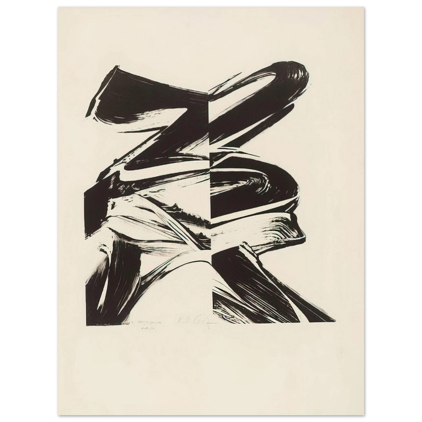 Karl Otto Gotz - Untitled From a Laugh without Mouth Fine Art Poster - Default Title