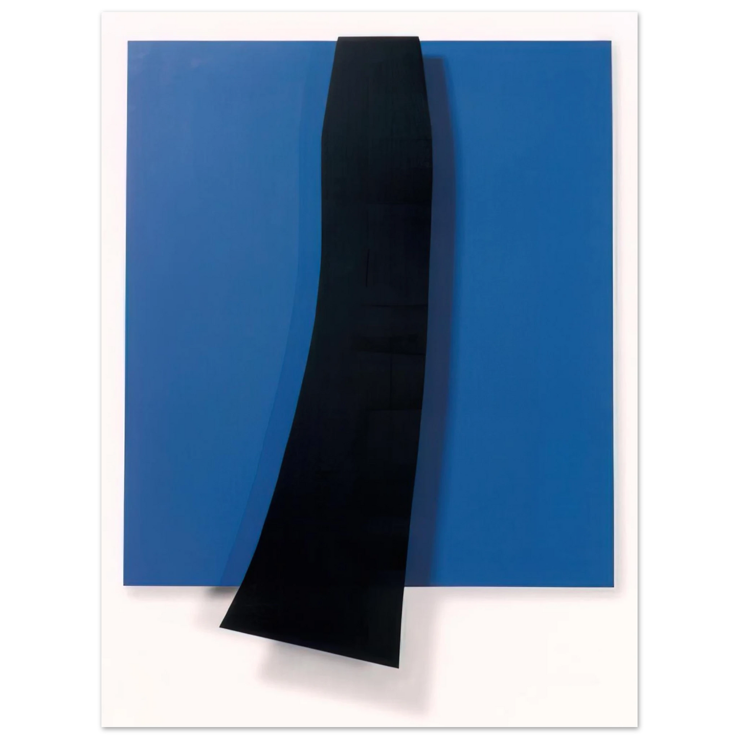 Ellsworth Kelly - Black over Blue Fine Art Poster - Default Title