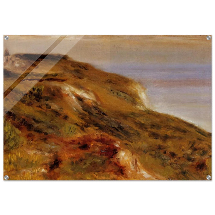 The Varangeville Church and the Cliffs - Pierre-Auguste Renoir Acrylic Print - 70x100 cm / 28x40″ inches