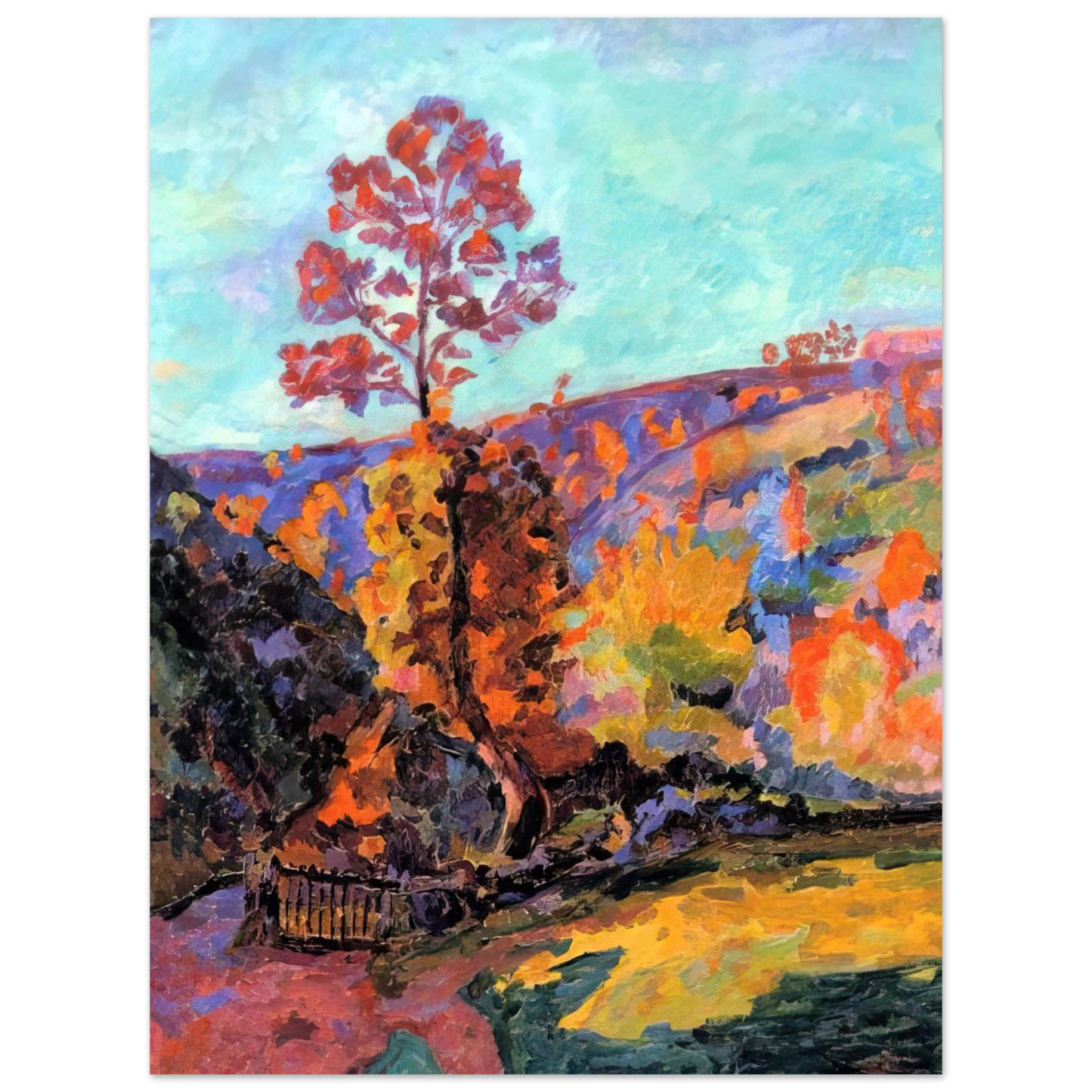 Armand Guillaumin - Paysage à Crozant - 1917 Fine Art Poster - Default Title
