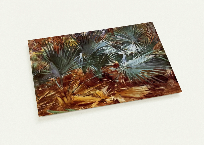 Palmettos By John Singer Sargent Pack of 10 Post Cards | John Singer Sargent Post Cards | A6 (10.5 x 14.8 cm) - 4.1 x 5.8 inches