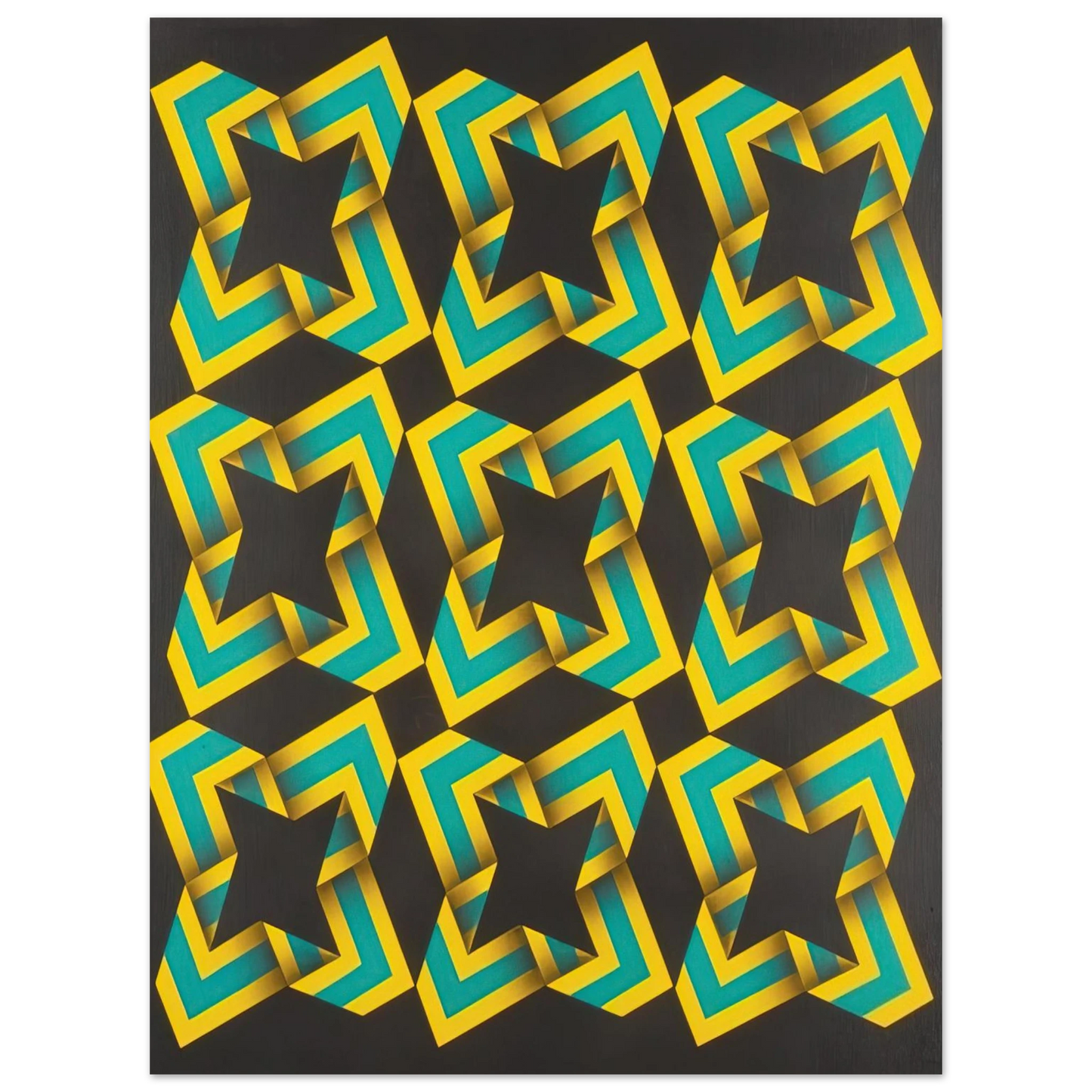 Omar Rayo - 9-Soles - 1967 Fine Art Poster - Default Title