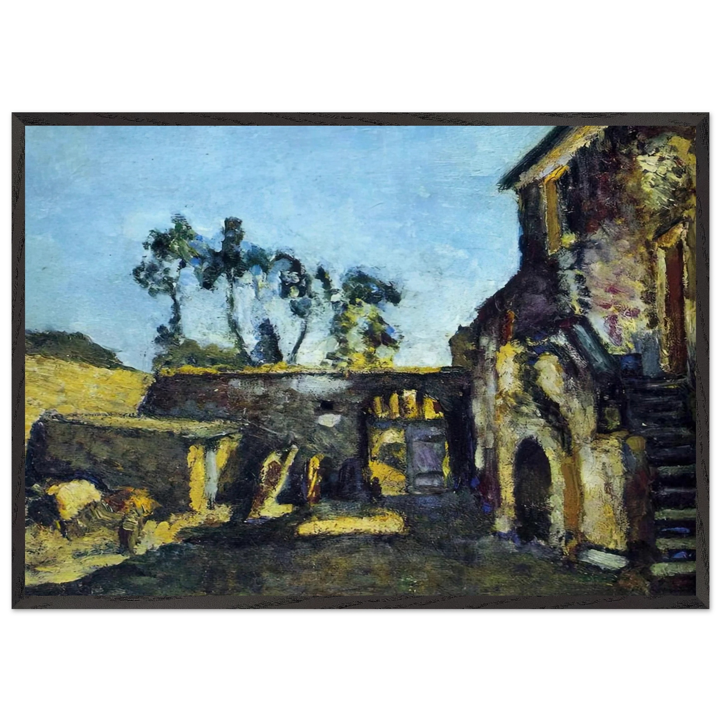 NOT IDENTIFIED 2 - Henri Matisse 70x100 cm / 28x40 inches Framed Art Print – Black Wooden Frame