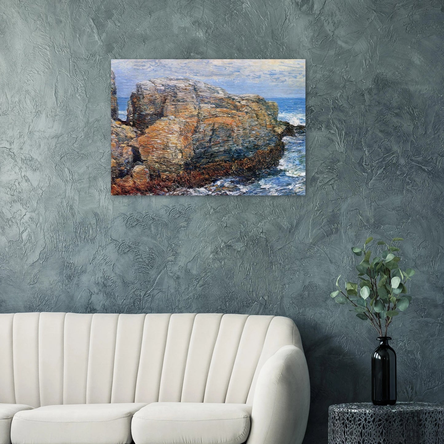 Sylph's Rock - Childe Hassam Brushed Aluminum Print - 70x100 cm / 28x40 inches | Childe Hassam Aluminum Print | Childe Hassam Prints