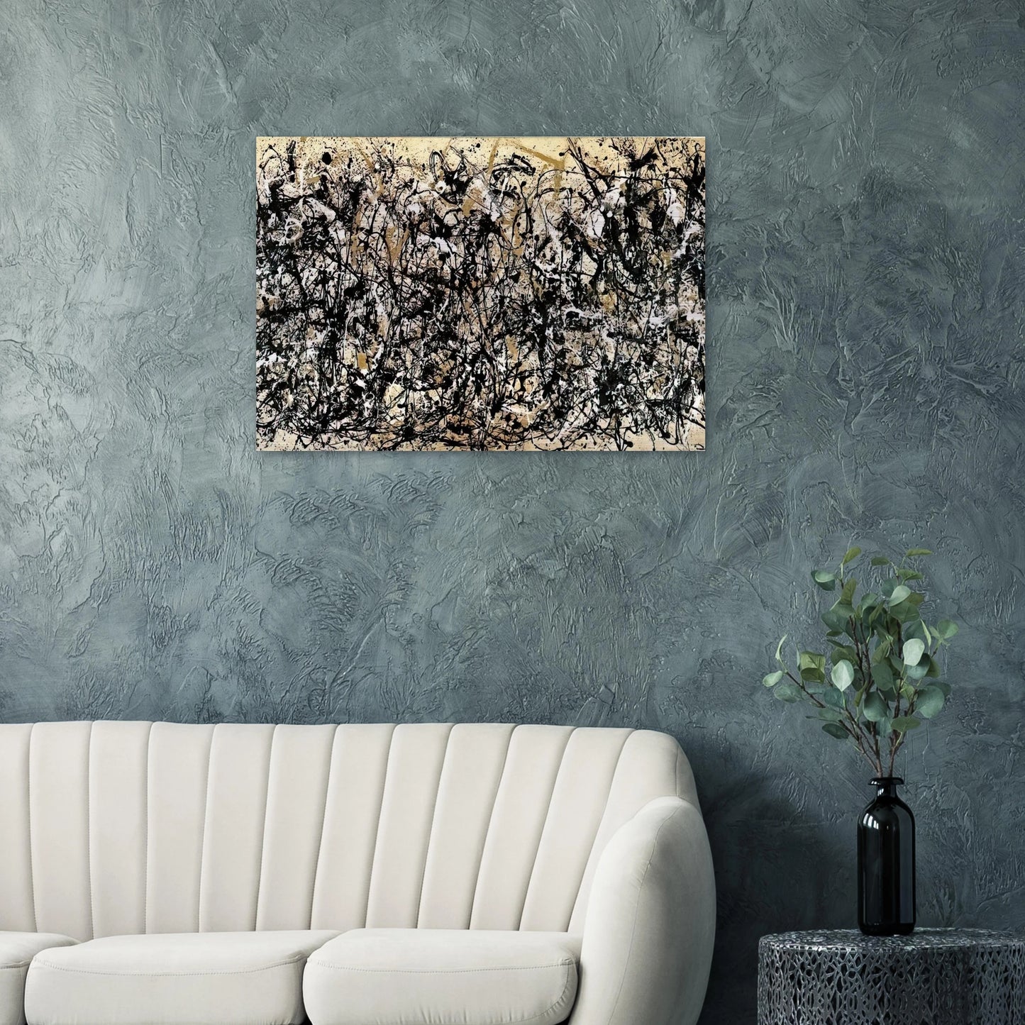 NOT_DETECTED_185311 - Jackson Pollock Brushed Aluminum Print - 70x100 cm / 28x40 inches | Jackson Pollock Aluminum Print | Jackson Pollock Prints