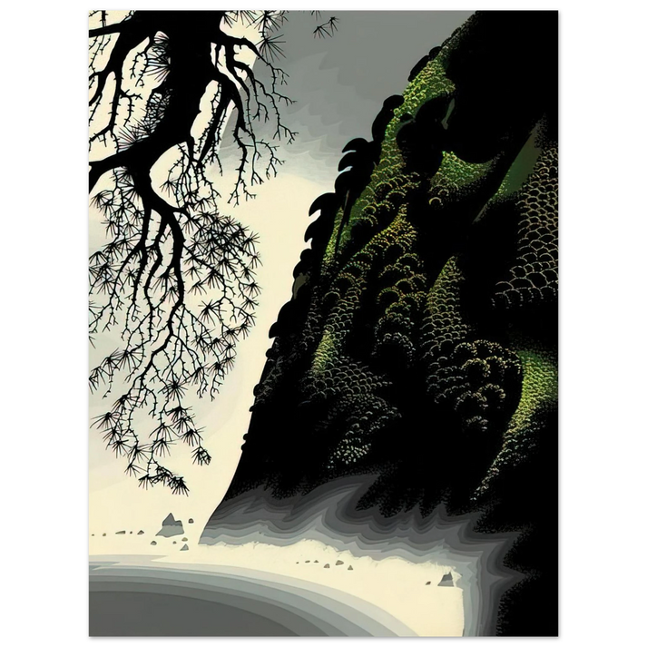 Eyvind Earle - Little Big Sur 75x100 cm / 30x40inches Fine Art Poster