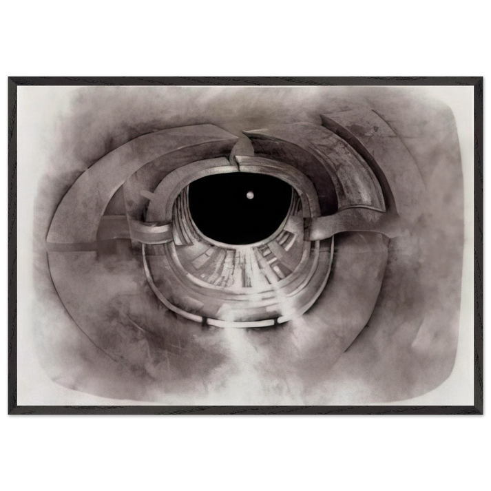 UNTITLED 1962 1 - Lee Bontecou 70x100 cm / 28x40 inches Framed Art Print – Black Wooden Frame