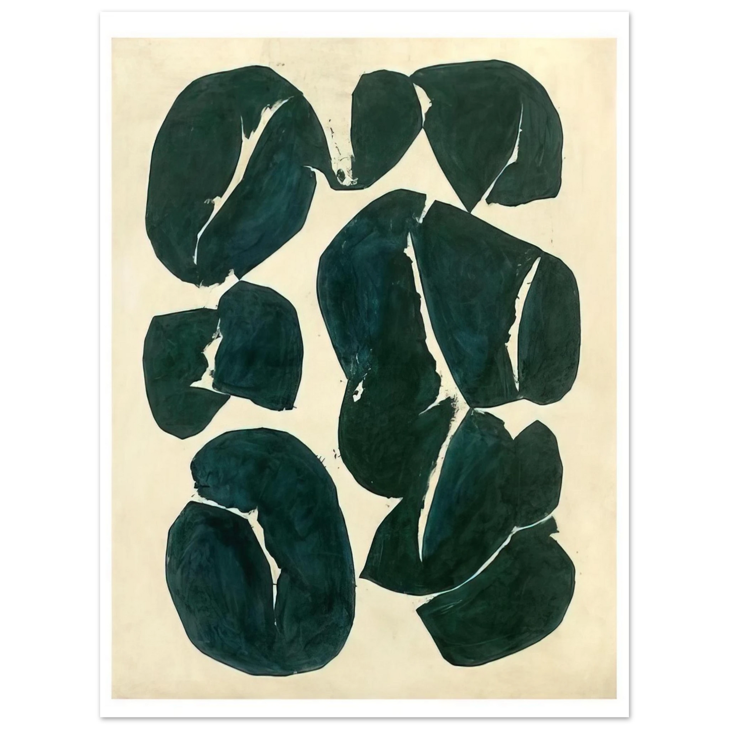 Simon Hantai - Meun - 1968 Fine Art Poster - Default Title
