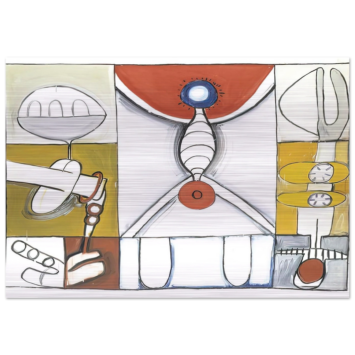 UNTITLED 1965 2 - Eva Hesse Brushed Aluminum Print - 70x100 cm / 28x40 inches | Eva Hesse Aluminum Print | Eva Hesse Prints