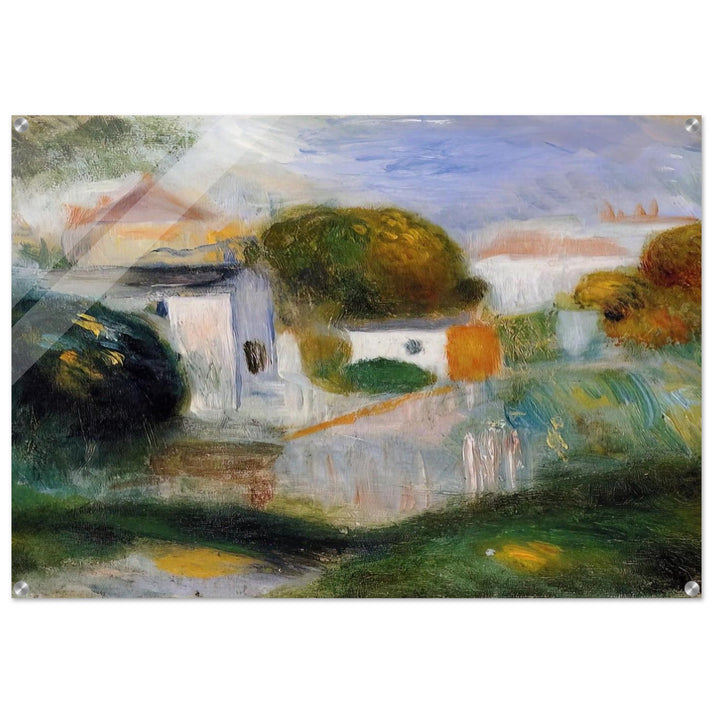 Houses in the Trees - Pierre-Auguste Renoir Acrylic Print - 70x100 cm / 28x40″ inches