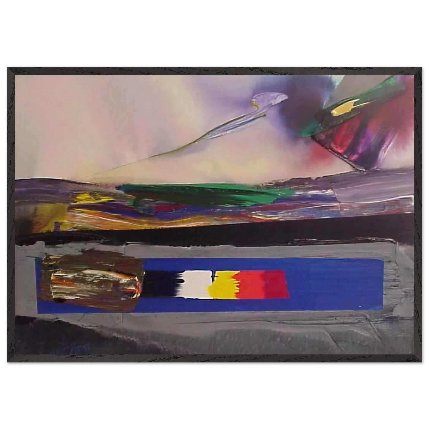 Phenomena Prism Yield - Paul Jenkins Framed Art Print – Black Wooden Frame - Default Title - -Framed Art Print