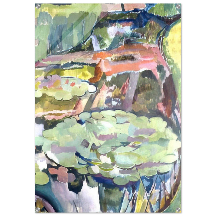 LANDSCAPE WITH A POND AND WATER LILIES 1915 - Vanessa Bell Acrylic Print - 70x100 cm / 28x40″ inches | Vanessa Bell Wall Art | Vanessa Bell Prints