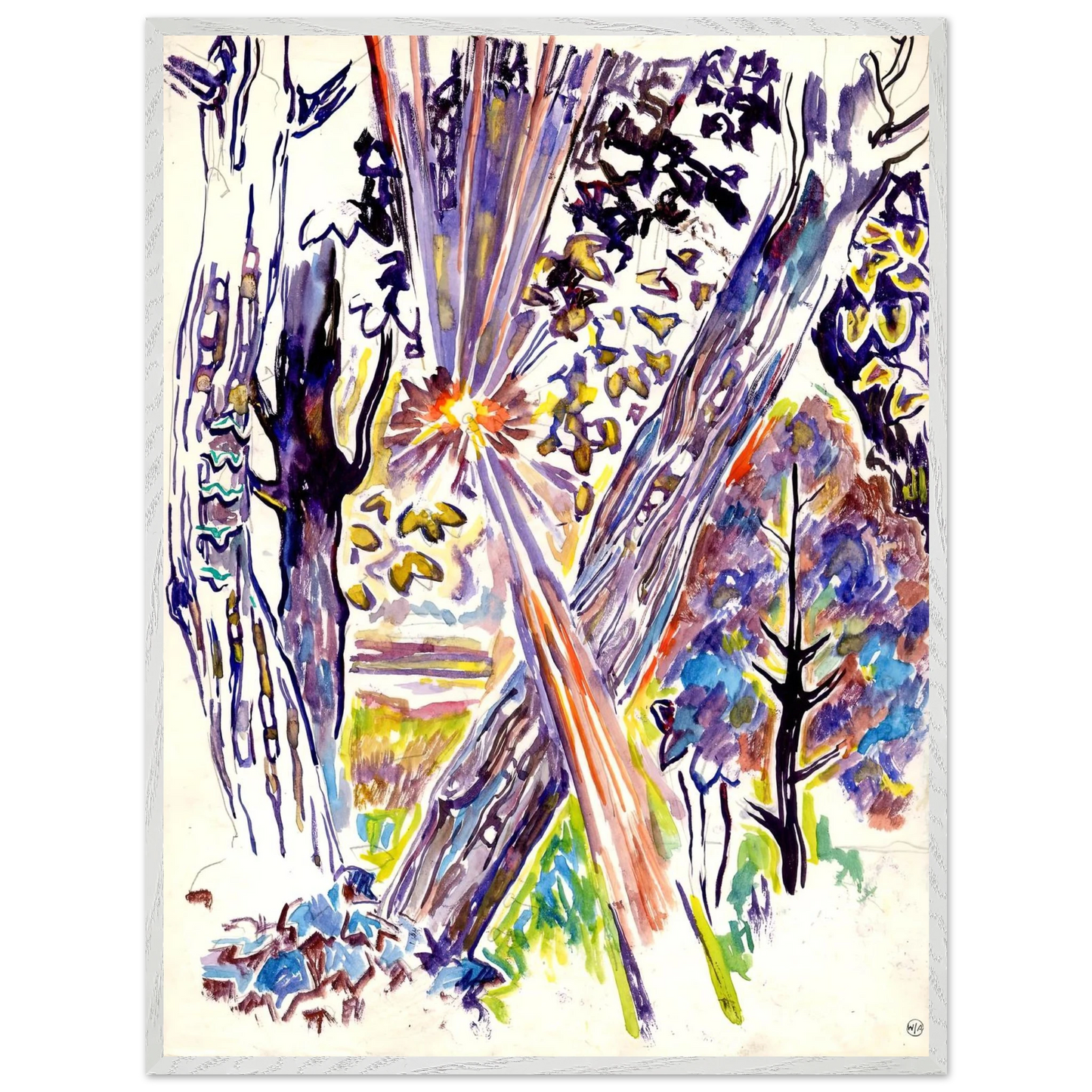 Walter Inglis Anderson - Walter Anderson Wall art - A3 (29.7 x 42 cm) - Premium Wooden Framed Poster With Fine Art Paper-canvas - Wood frame