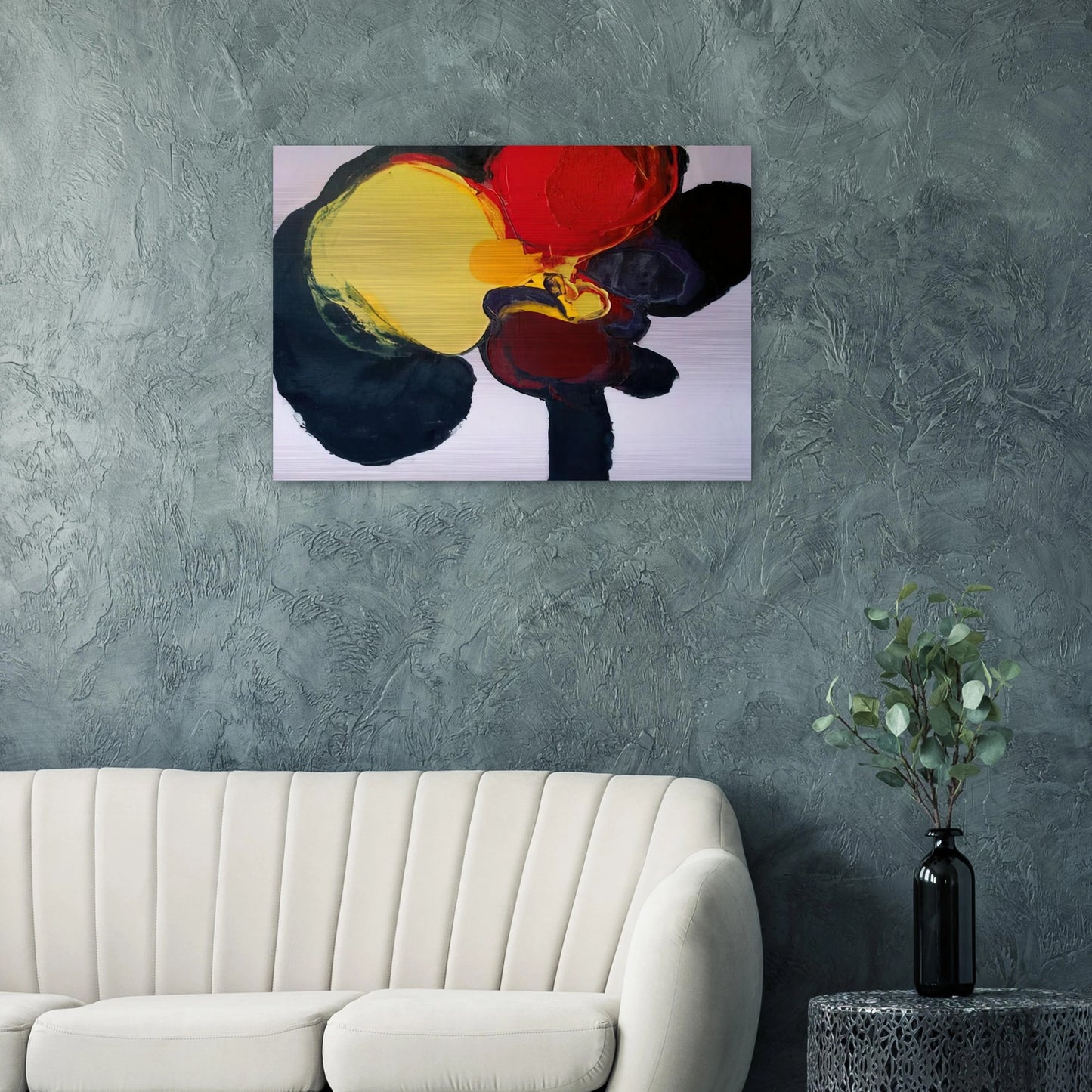 COMPOSITION 1965 - Luis Feito Brushed Aluminum Print - 70x100 cm / 28x40 inches | Luis Feito Aluminum Print | Luis Feito Prints