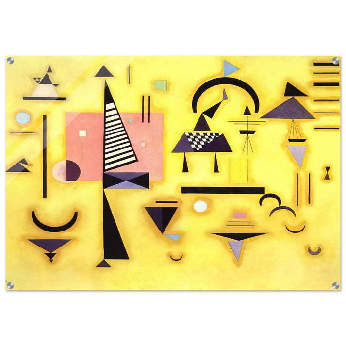 DECISIVE PINK 1932 - Wassily Kandinsky Acrylic Print - 70x100 cm / 28x40″ inches | Wassily Kandinsky Wall Art | Wassily Kandinsky Prints