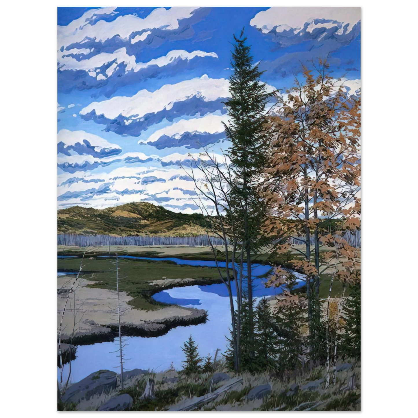 Neil Welliver - Shadow on Brigg's Meadow - 1981 Fine Art Poster - Default Title