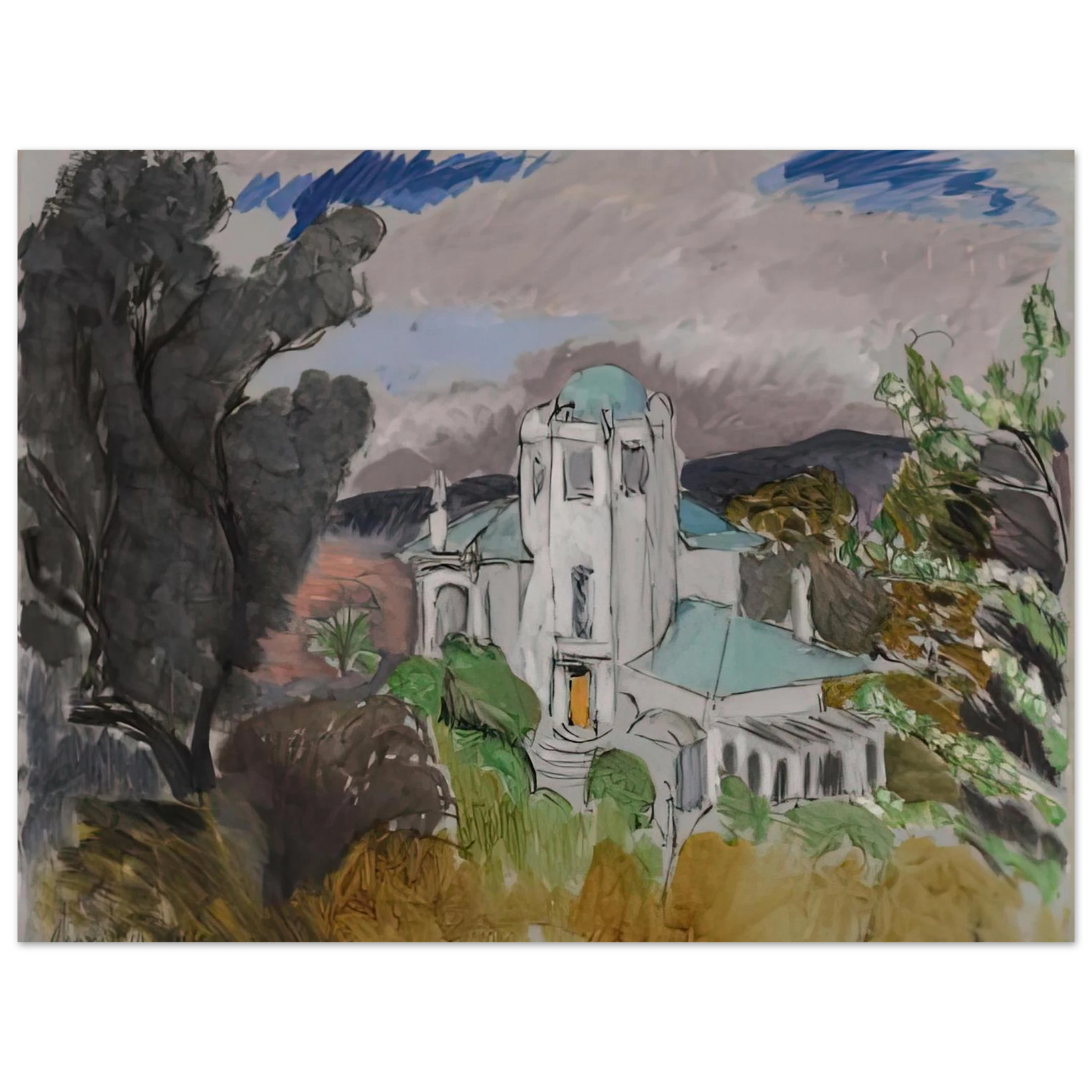 Henri Matisse - BLUE VILLA 1918 Fine Art Poster - Default Title