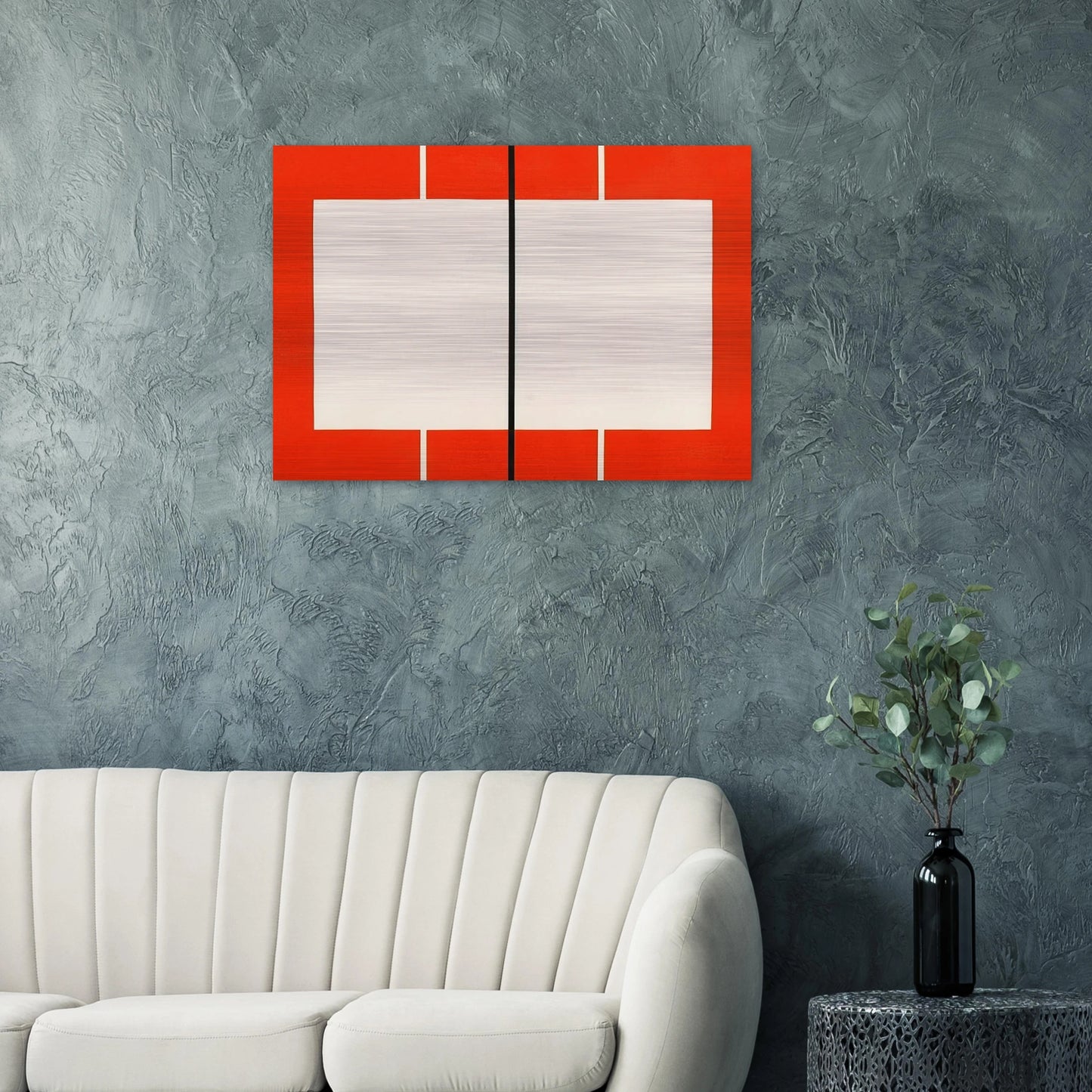 Untitled S. # 199 - 1990 - Donald Judd Brushed Aluminum Print - 70x100 cm / 28x40 inches | Donald Judd Aluminum Print | Donald Judd Prints