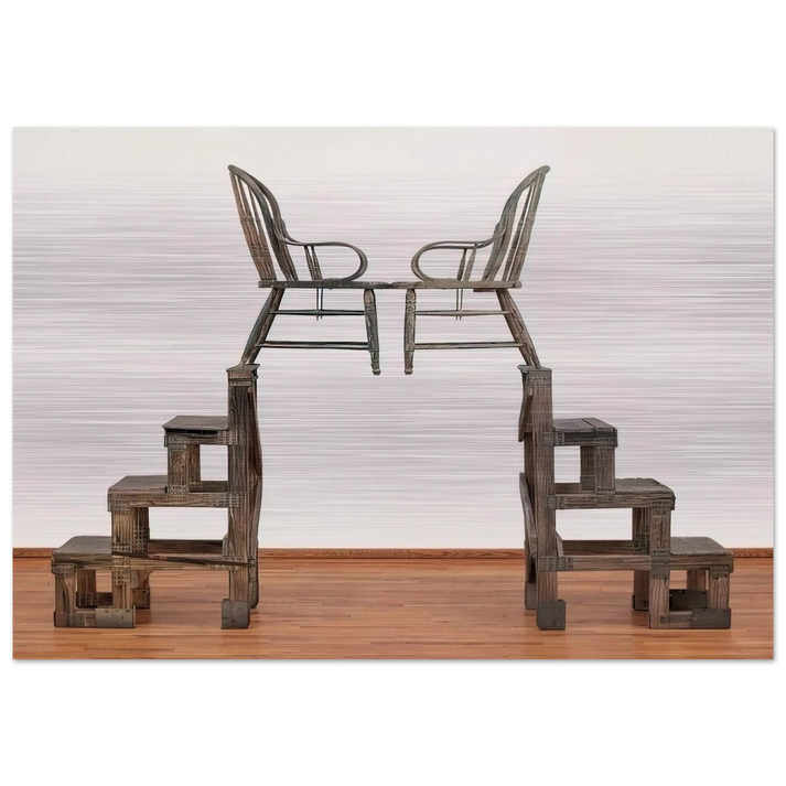 THE ANCIENT INCIDENT KABAL AMERICAN ZEPHYR 1981 - Robert Rauschenberg Brushed Aluminum Print - 70x100 cm / 28x40 inches | Robert Rauschenberg Aluminum Print | Robert Rauschenberg Prints