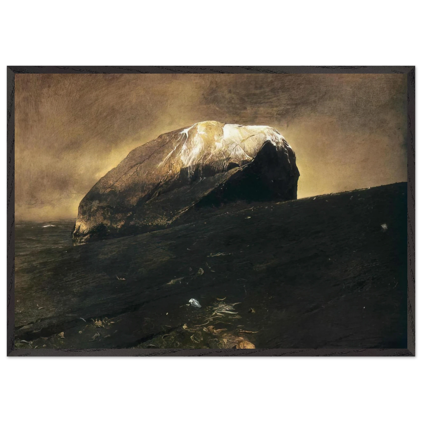 NOT DETECTED 42 - Andrew Wyeth Framed Art Print – Black Wooden Frame - Default Title - -Framed Art Print