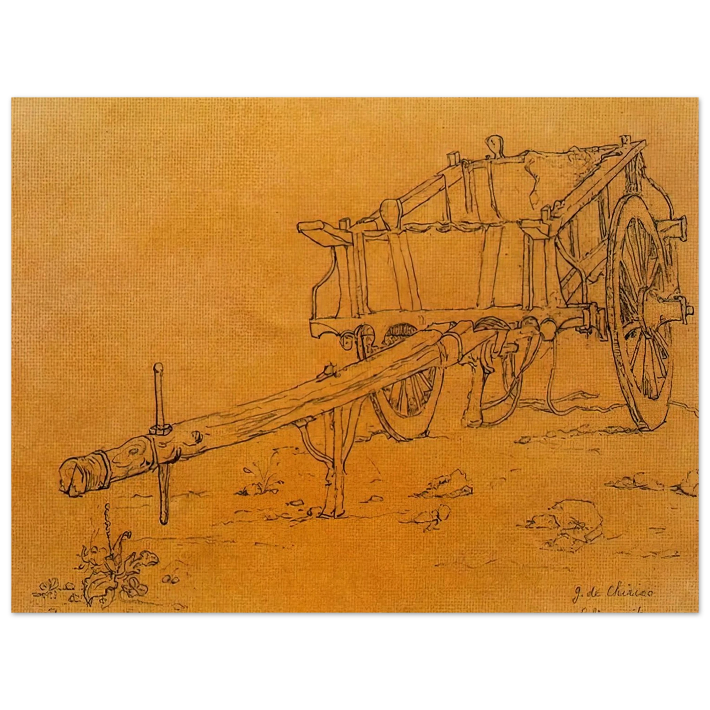 Giorgio de Chirico - THE CHARIOT Fine Art Poster - Default Title