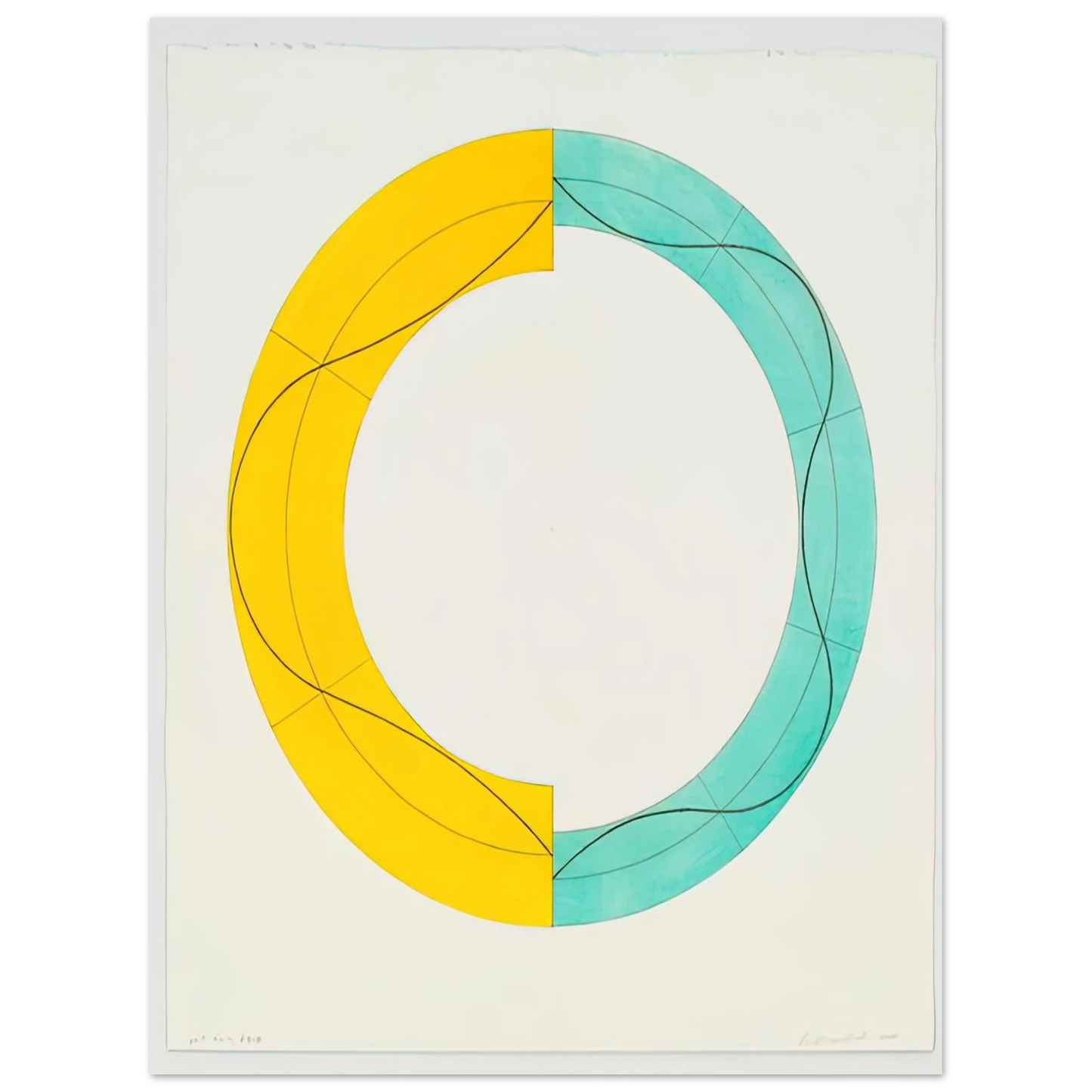 Robert Mangold - SPLIT RING IMAGE 2008 Fine Art Poster - Default Title