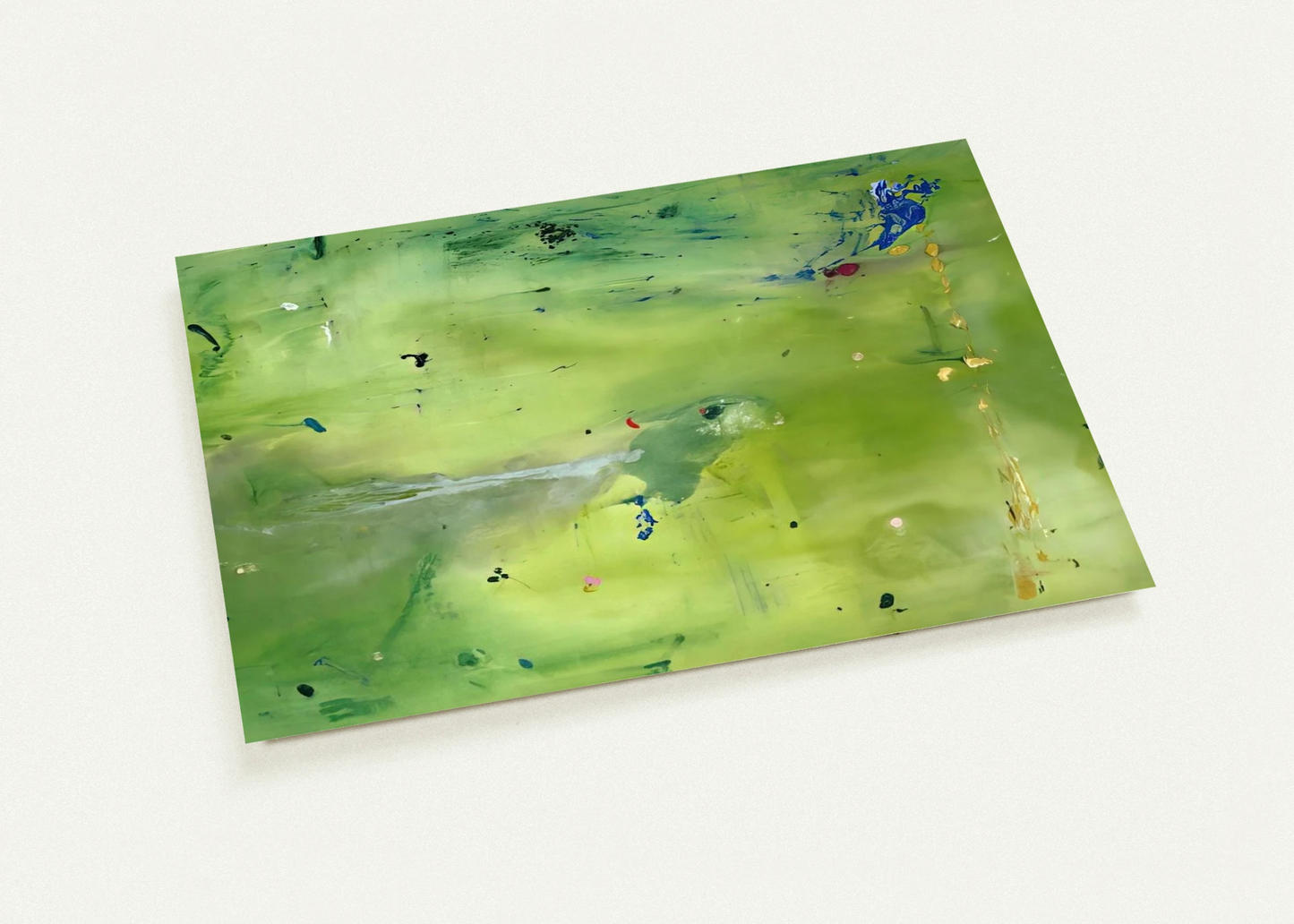 A Green Thought in a Green Shade - 1981 By Helen Frankenthaler Pack of 10 Post Cards | Helen Frankenthaler Post Cards | A6 (10.5 x 14.8 cm) - 4.1 x 5.8 inches